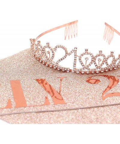 Birthday Crowns for Women Beautiful Birthday Sash Birthday Tiara for Women $17.40 Kids' Party Hats