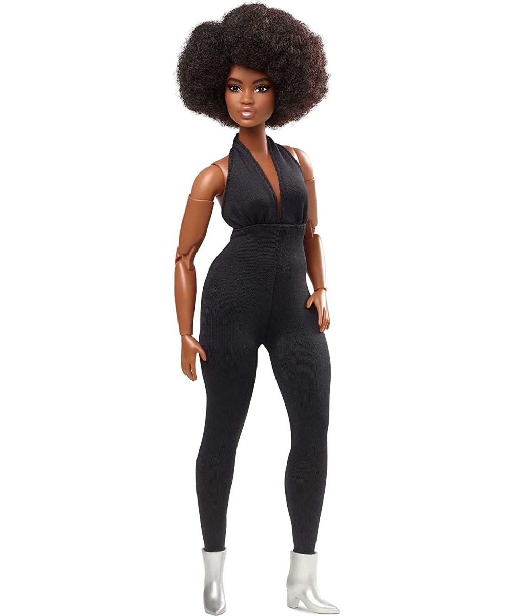 Signature Looks Doll (Curvy Brunette) Fully Posable Fashion Doll Wearing Black Jumpsuit Gift for Collectors $82.97 Dolls