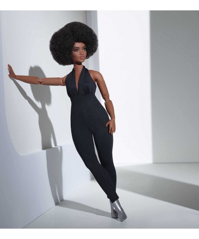 Signature Looks Doll (Curvy Brunette) Fully Posable Fashion Doll Wearing Black Jumpsuit Gift for Collectors $82.97 Dolls