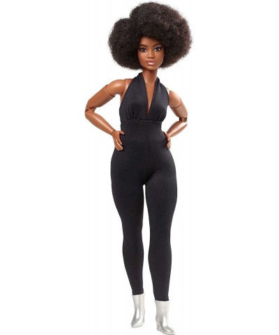 Signature Looks Doll (Curvy Brunette) Fully Posable Fashion Doll Wearing Black Jumpsuit Gift for Collectors $82.97 Dolls