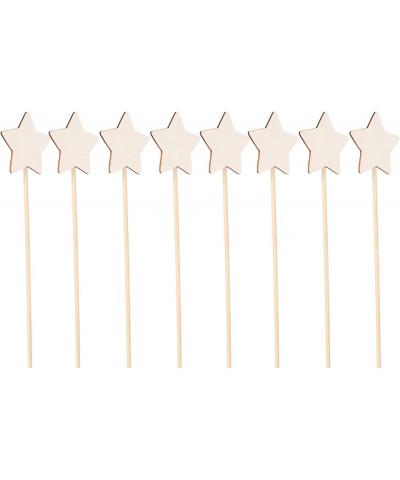 8 Pcs Make Your Own Princess Wand DIY Art Craft Kits Princess Wands for Kids Wood Stars Stick for Girls Princess Costume Art ...