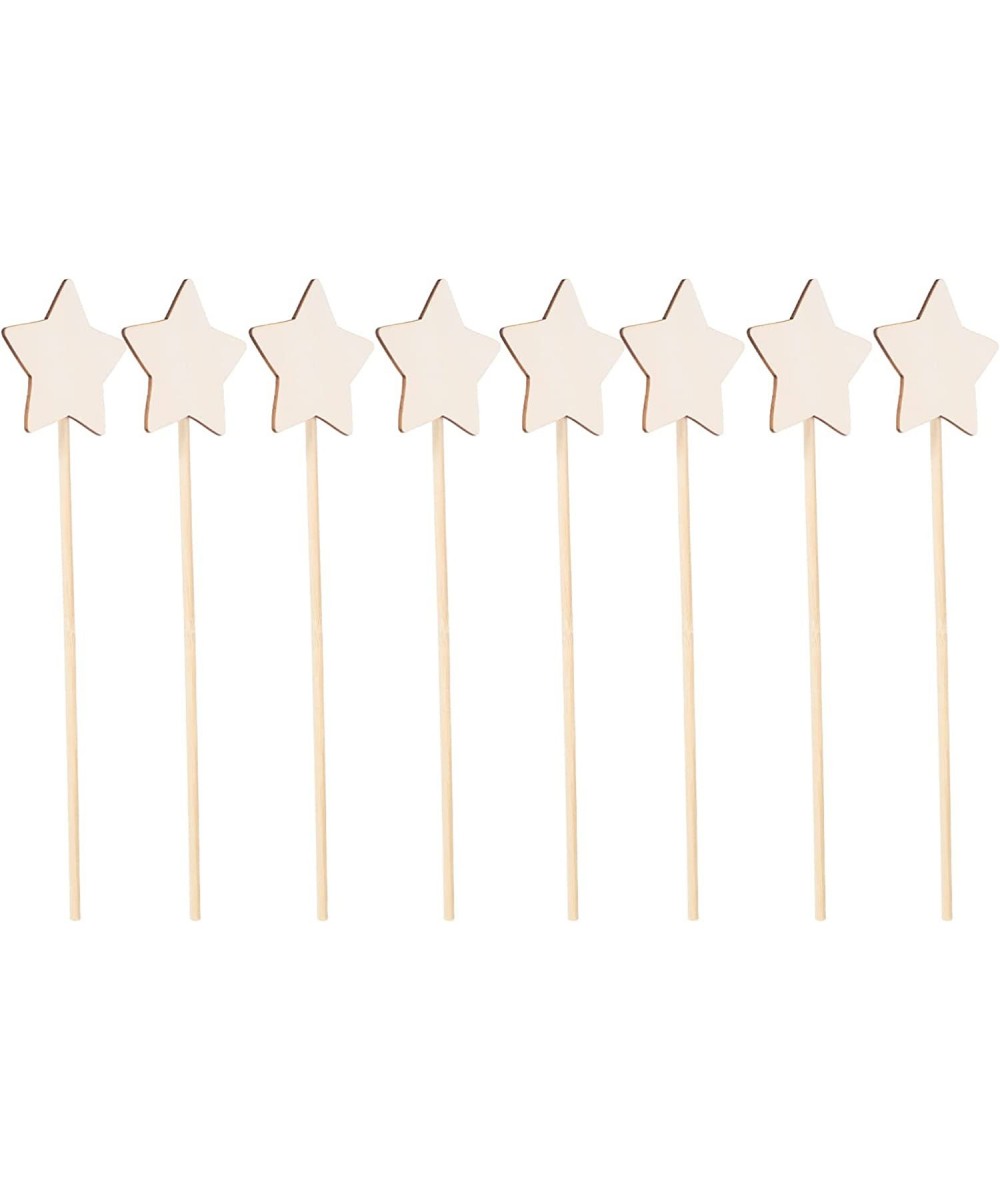 8 Pcs Make Your Own Princess Wand DIY Art Craft Kits Princess Wands for Kids Wood Stars Stick for Girls Princess Costume Art ...