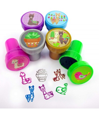 Llama Alapaca Birthday Party Favor Set (12 multi-point pencils 12 self-inking stampers 12 sticker sheets 12 small spiral note...