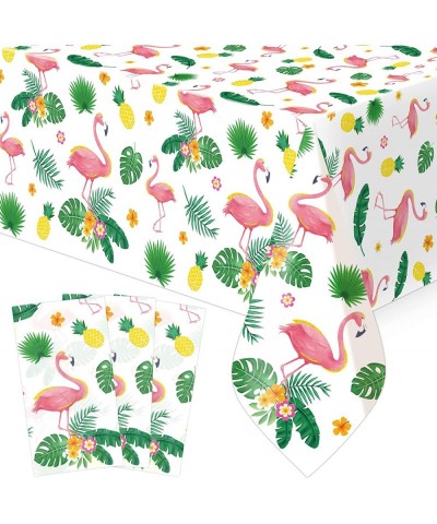 Flamingo Tablecloths Hawaiian Luau Tropical Plastic Table Covers 54” x 108” Summer Party Supplies Decoration 3 Pack $16.60 Ki...