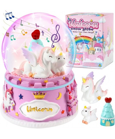 Make Your Own Unicorn Snow Globe Unicorn Gifts for Girls Snow Globe Kit with Rainbow Lights and Music Unicorn Toys Gifts for ...