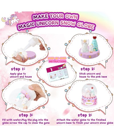 Make Your Own Unicorn Snow Globe Unicorn Gifts for Girls Snow Globe Kit with Rainbow Lights and Music Unicorn Toys Gifts for ...