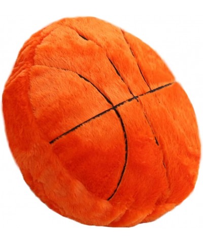 17.7" Basketball Plush Pillow Soft Fluffy Velvet Stuffed Football Throw Pillow Sports Rugby Ball Shaped Sleeping Travel Pillo...