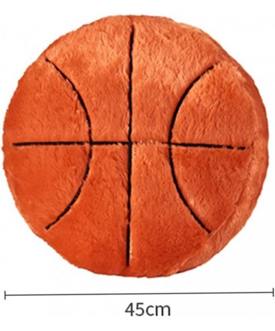 17.7" Basketball Plush Pillow Soft Fluffy Velvet Stuffed Football Throw Pillow Sports Rugby Ball Shaped Sleeping Travel Pillo...