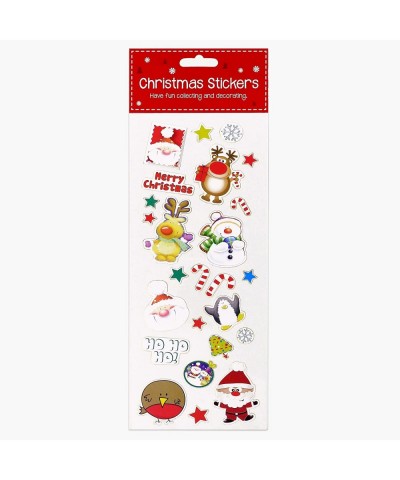 Christmas Decorating 3 Pack Sticker Sheet - Self Adhesive Merry Xmas Crafting Scrapbook Gift Present Party Bag Filler Card Ma...