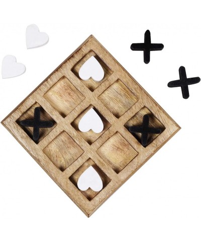 Tic Tac Toe Game Set for Kids and Family 3D Board Games Classic Wooden Board Game Home Decor for Living Room Decor Tea Table ...