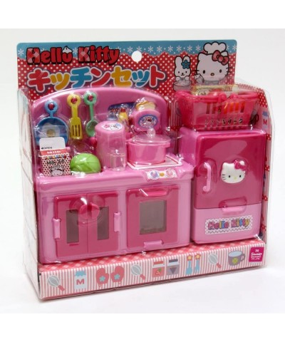 Hello Kitty Kitchen Set with Oven Stove Refrigerator and Various Utensils (Japan Import)- LYSB00WCWW6SI-TOYS $44.66 Toy Kitch...