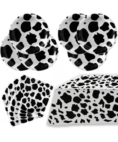 Cow Print Birthday Party Supplies 20 Plates and 20 Napkins and Tablecloth for Cow Print Theme Birthday Party Decorations $23....