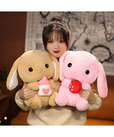 Lop Eared Rabbit Plushie Toy Easter Bunny Stuffed Animal Plush Toy Birthday Xmas Gift for Kids Boys Girls (9inch Pink) $18.46...