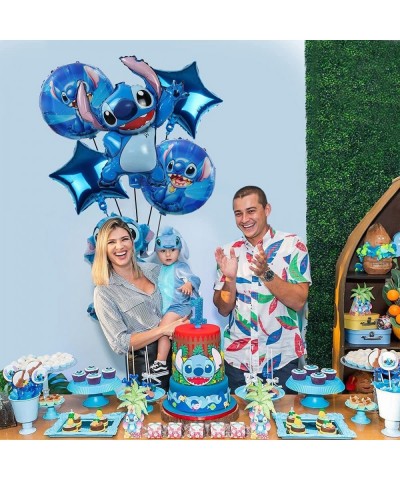 Lilo and Stitch Party Lilo and Stitch Balloons for Birthday Party Baby Shower Decorations $15.18 Kids' Party Decorations