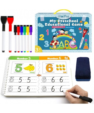 Handwriting Practice Book for kids Toddlers Preschool Learning Activity 40 Pages Autism Educational Montessori Toys Learn Num...