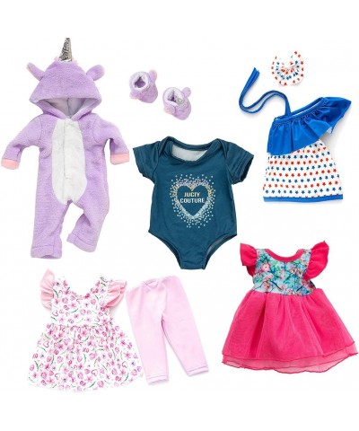 Doll Clothes Accessories Play Set Include Unicorn Rompers Dresses Pants for 17inch / 43cm Dolls (No Doll) $16.96 Doll Accesso...