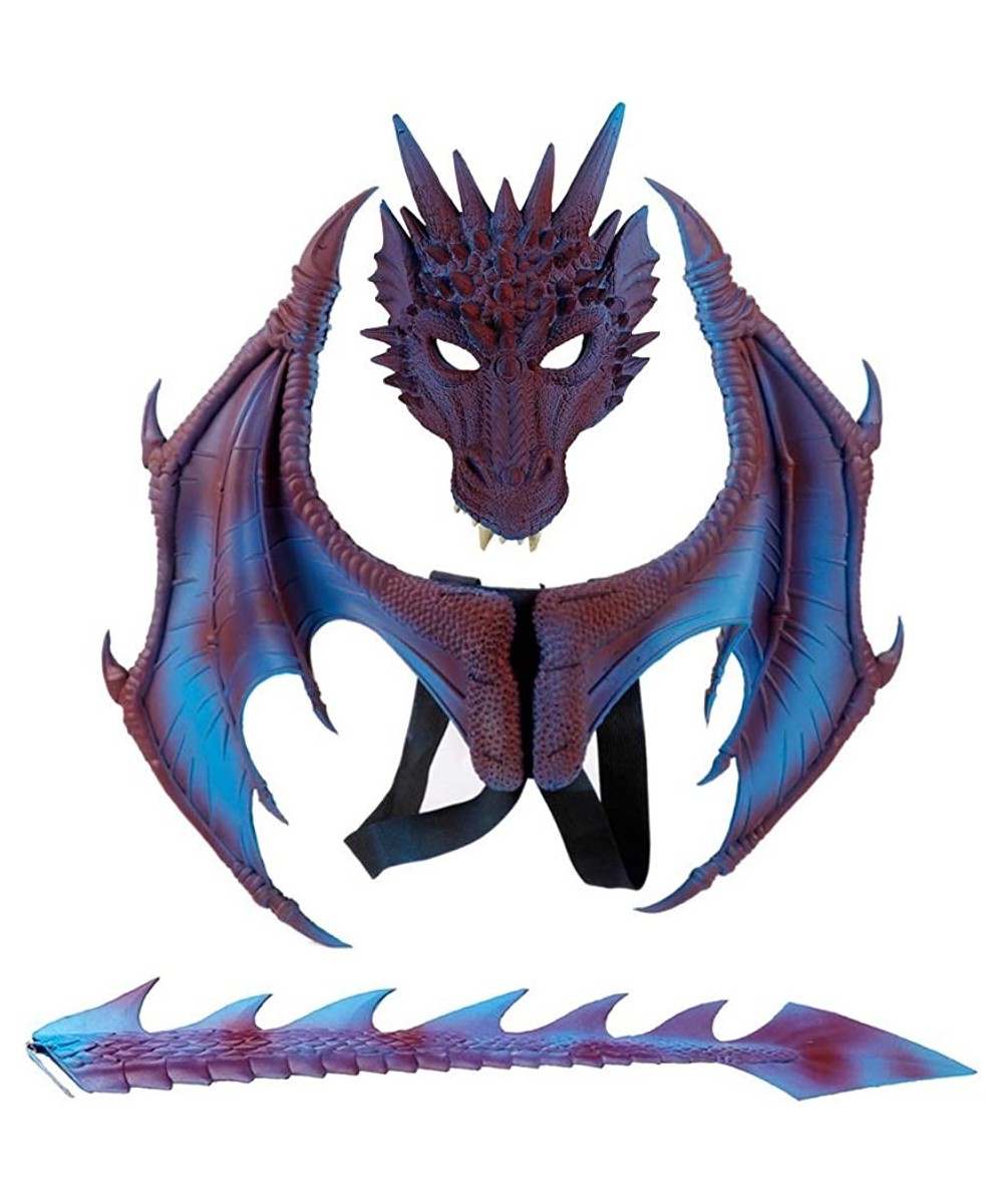 Forart Kids Fantasy Halloween Dinosaurio Dragon Costume Child Animal Mask Wing Tail Accessory for Halloween Party $61.62 Kids...