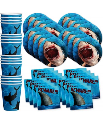 Shark Attack! Birthday Party Supplies - Shark Party Supplies - Ocean Party Supplies - Birthday Party for Boy - Tableware Set ...