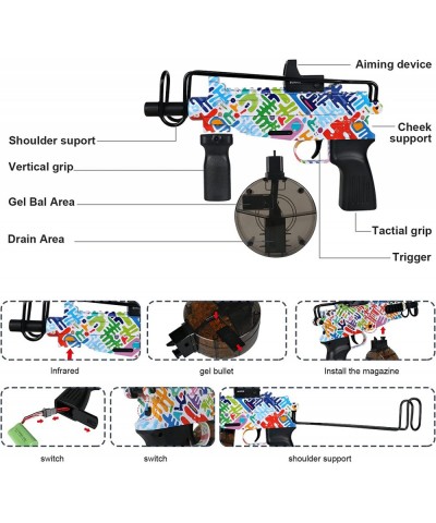 Gel Ball Blaster Electric Toys Ball Blasters Gun Automatic with 10000 Water Ammo Goggles Shooting Team Game for Adults and Ag...