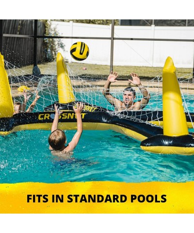 Inflatable H2O 4-Way Inflatable Volleyball Net for Adults & Family - Volleyball Net Pool Game - Quick Assemble and Portable -...