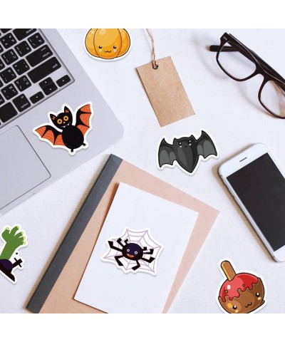 100Pcs Happy Halloween Stickers Cute Cartoon Pumpkin Monster Skull Stickers for Suitcase Guitar Laptop Water Bottle Party Dec...