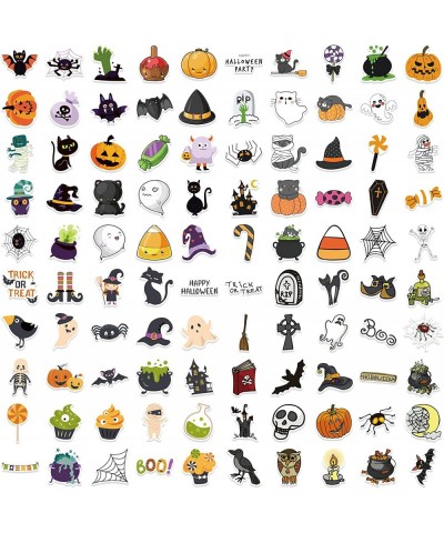 100Pcs Happy Halloween Stickers Cute Cartoon Pumpkin Monster Skull Stickers for Suitcase Guitar Laptop Water Bottle Party Dec...