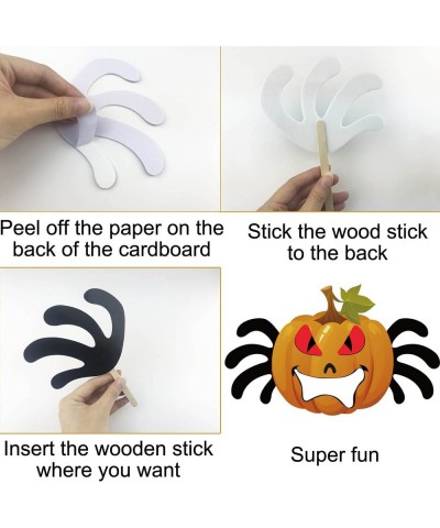 Halloween Pumpkin Decorating Stickers with EVA Foam Pumpkin Decorating Kits Halloween Foam Stickers for Kids Make Funny Pumpk...