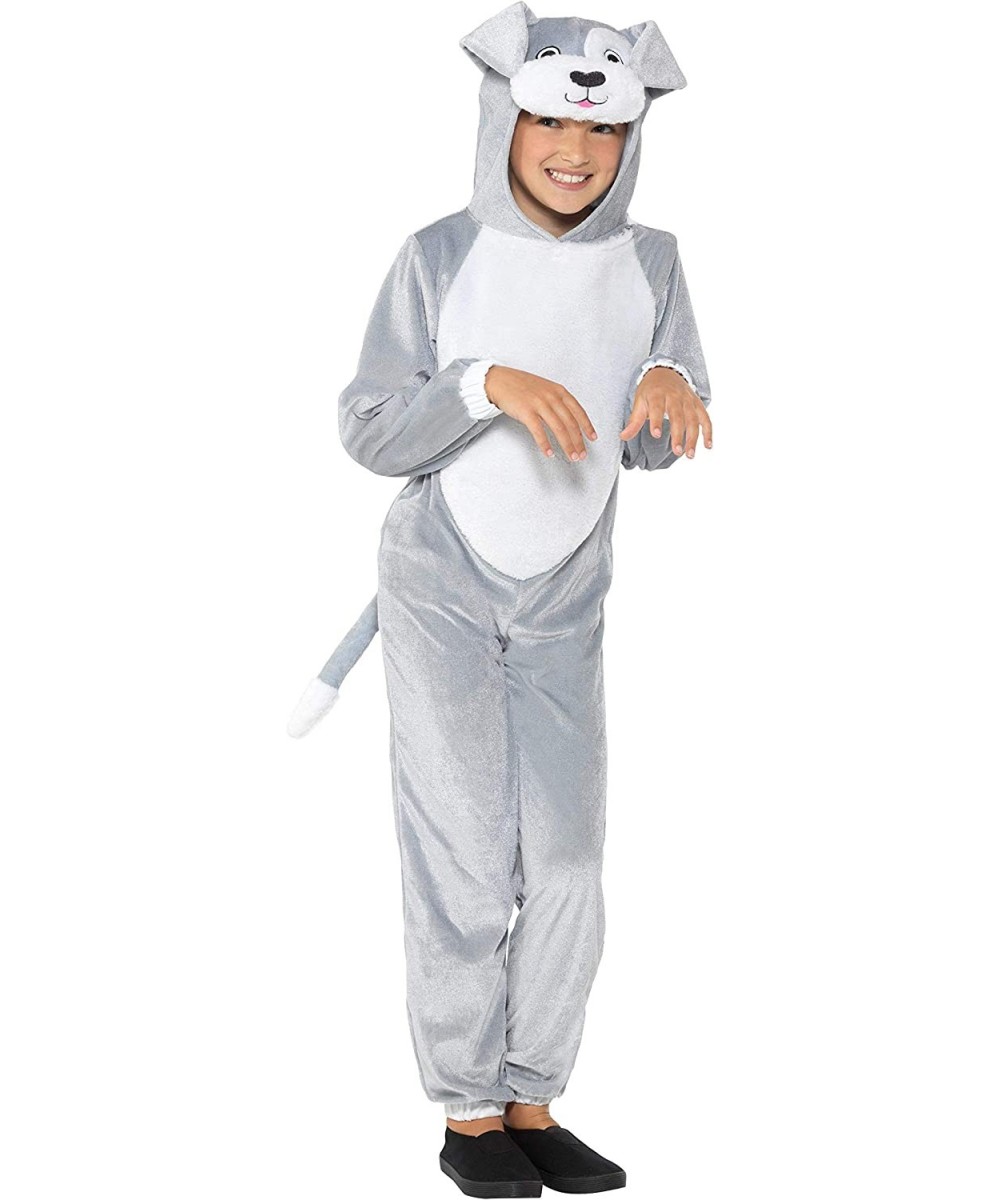 Children's Plush Dog Costume with Hooded Jumpsuit $57.74 Kids' Costumes