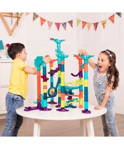 Marble Run Toy Set – 62 Piece Educational Building Toy with Lights & Sound – STEM Learning Toy Marble Track for Kids 3 Years ...