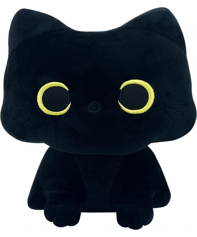 New Black Cat Plush Toy Black Cat Pillow Black Cat Stuffed Plushie Toy Black Cat Halloween Decor Anime Cat Plush Toy Gift for...