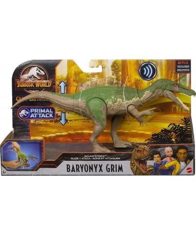 Jurassic World Baryonyx Grim Sound Strike Dinosaur Action Figure with Strike and Chomping Action Realistic Sounds Movable Joi...