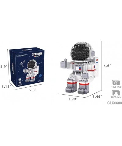 SAJIMEICY New Astronaut Micro Block Model Set Gift for Kids or Adult Mini block Model toy (with Light) $29.68 Toy Building Sets