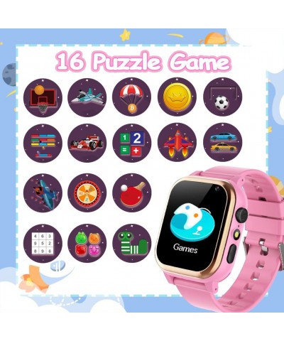 Kids Smart Watch for Boys Girls Learning Toys with 16 Puzzle Games Camera Video Recording Calorie Step Count Music Player Alu...