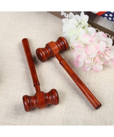 2pcs Wooden Gavel Toy Mini Judge Gavel Cosplay Lawyer Judge Gavel Auction Sale Judge Gavel Justice Costume Accessories Props ...