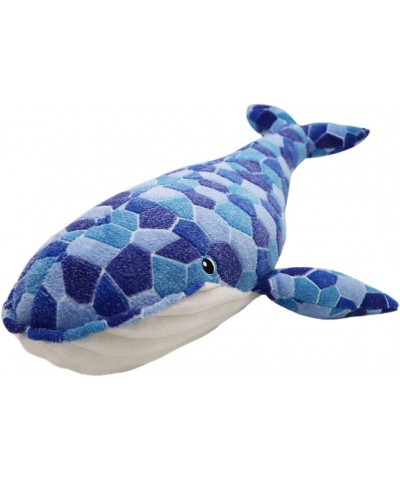 Soft Humpback Whale Plush Hugging Pillow 43.3Inch Large Blue Whale Stuffed Animals Plushie Shark Fish Xmas Birthday Gifts for...