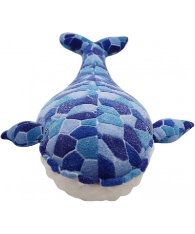 Soft Humpback Whale Plush Hugging Pillow 43.3Inch Large Blue Whale Stuffed Animals Plushie Shark Fish Xmas Birthday Gifts for...