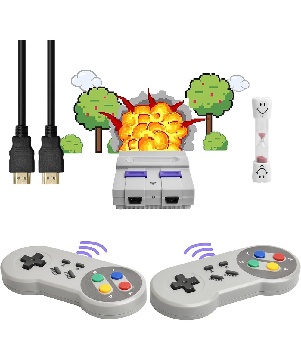 Retro Mini Game Console with HDMI Preloaded 821 Classic Video Games（Few Repeats） HD TV Output 2 Cable Less Controllers Gift o...