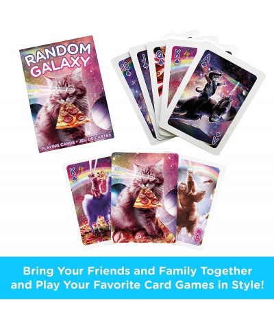 Random Galaxy Playing Cards - Sloths Llamas Cats Lasers & More - Themed Deck of Cards for Your Favorite Card Games - Official...