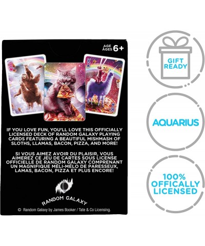 Random Galaxy Playing Cards - Sloths Llamas Cats Lasers & More - Themed Deck of Cards for Your Favorite Card Games - Official...