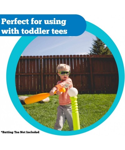 Toddler Baseball Set for Beginners: (1) Plastic Toddler Baseball Bat & (3) Oversized Plastic Baseballs | Great for Soft Toss ...