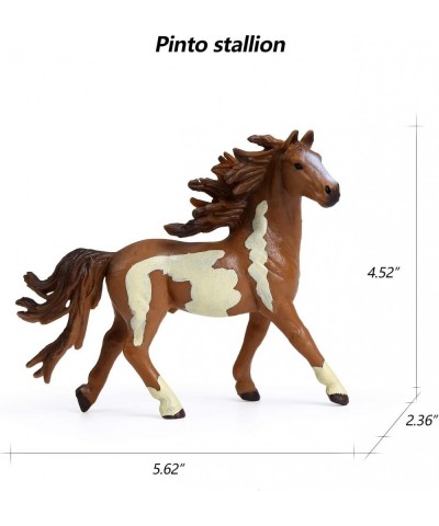 8PCS Big Horse Mare and Stallion Toy Figures Plastic Horse Figurines Horse Animal Toys for Girls and Boys Horse Club Cake Top...