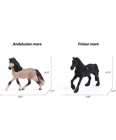 8PCS Big Horse Mare and Stallion Toy Figures Plastic Horse Figurines Horse Animal Toys for Girls and Boys Horse Club Cake Top...