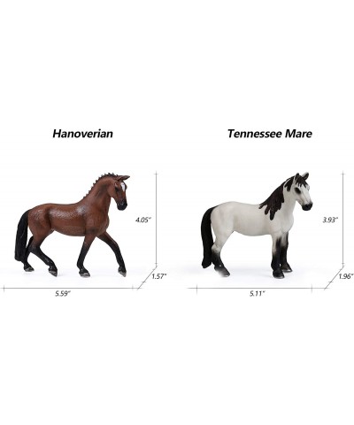 8PCS Big Horse Mare and Stallion Toy Figures Plastic Horse Figurines Horse Animal Toys for Girls and Boys Horse Club Cake Top...