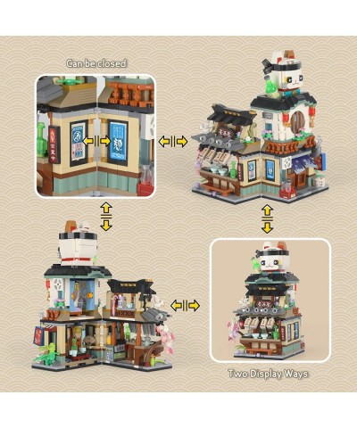 QLT Japanese Street View Izakaya Shop Mini Building Blocks MOC Creative Japanese Toys Model Set 789 PCS Simulation Architectu...