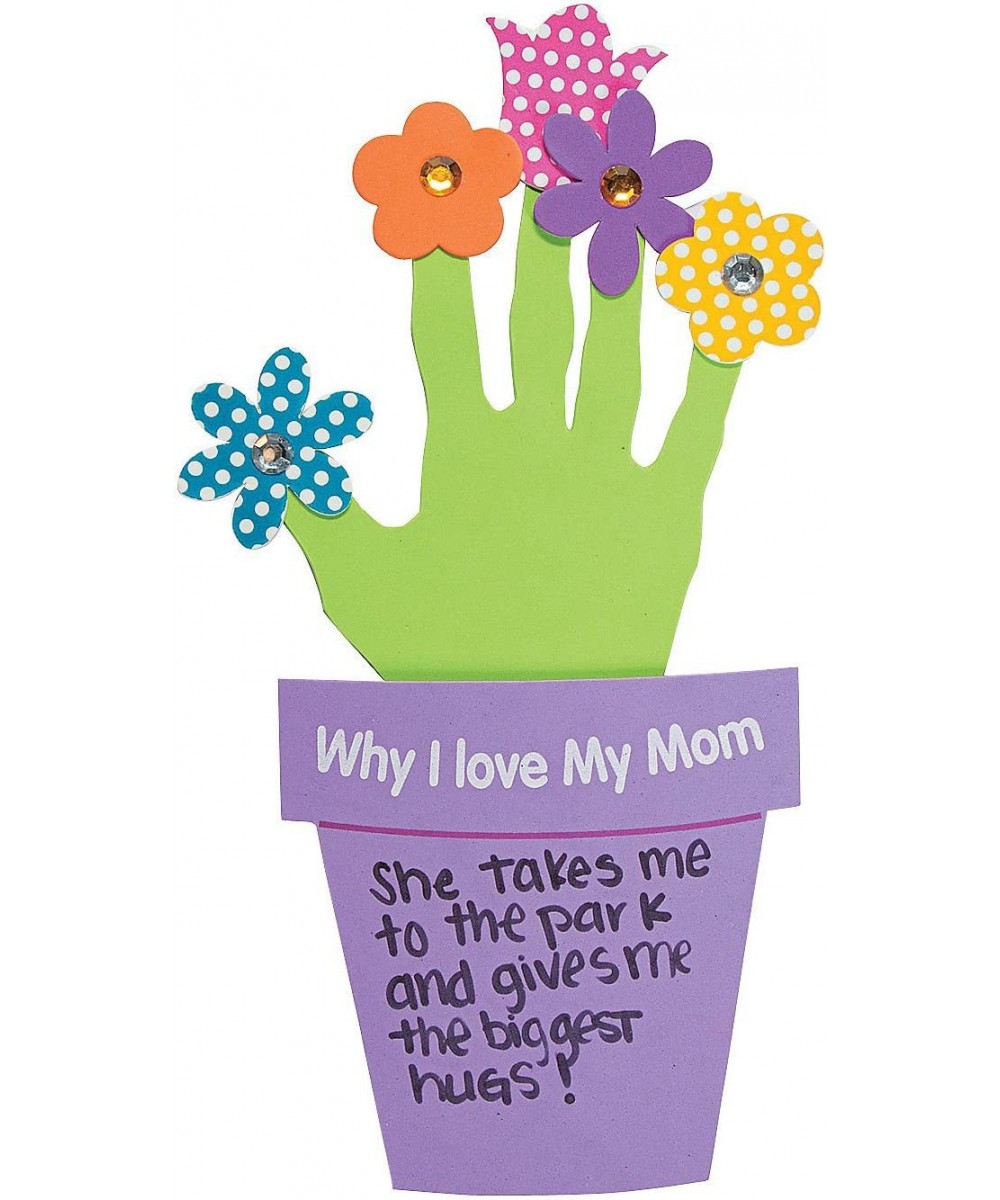 Why I Love My Mother Handprint Craft Kit - Makes 12 - DIY Mother's Day Crafts for Kids $37.19 Craft Kits