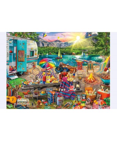 Puzzles for Adults 500 Pieces Family Camping Educational Puzzle Games for Home Decoration for Friends $27.28 Jigsaw Puzzles