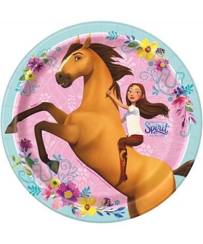 Round Dinner Paper Plates - 9" Spirit Riding Free 8 Pcs $14.12 Kids' Party Tableware