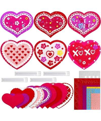 450 Pieces Valentine's Day DIY Craft Kit Kids Valentine's Day Heart Ornaments Foam Stickers Include Foam Self Adhesive Sticke...