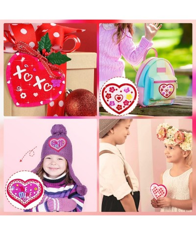 450 Pieces Valentine's Day DIY Craft Kit Kids Valentine's Day Heart Ornaments Foam Stickers Include Foam Self Adhesive Sticke...