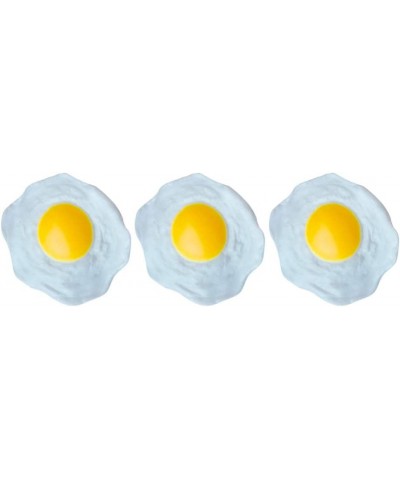 Aesthetic Rug 3pcs Easter Stress Toys Artificial Fried Egg Fake Fried Egg Novelty Squeeze Toys for Kids Children Birthday Gif...